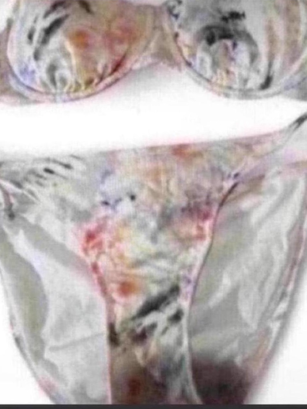 Xhilaration Multicolor Tie-Dye Bikini Set